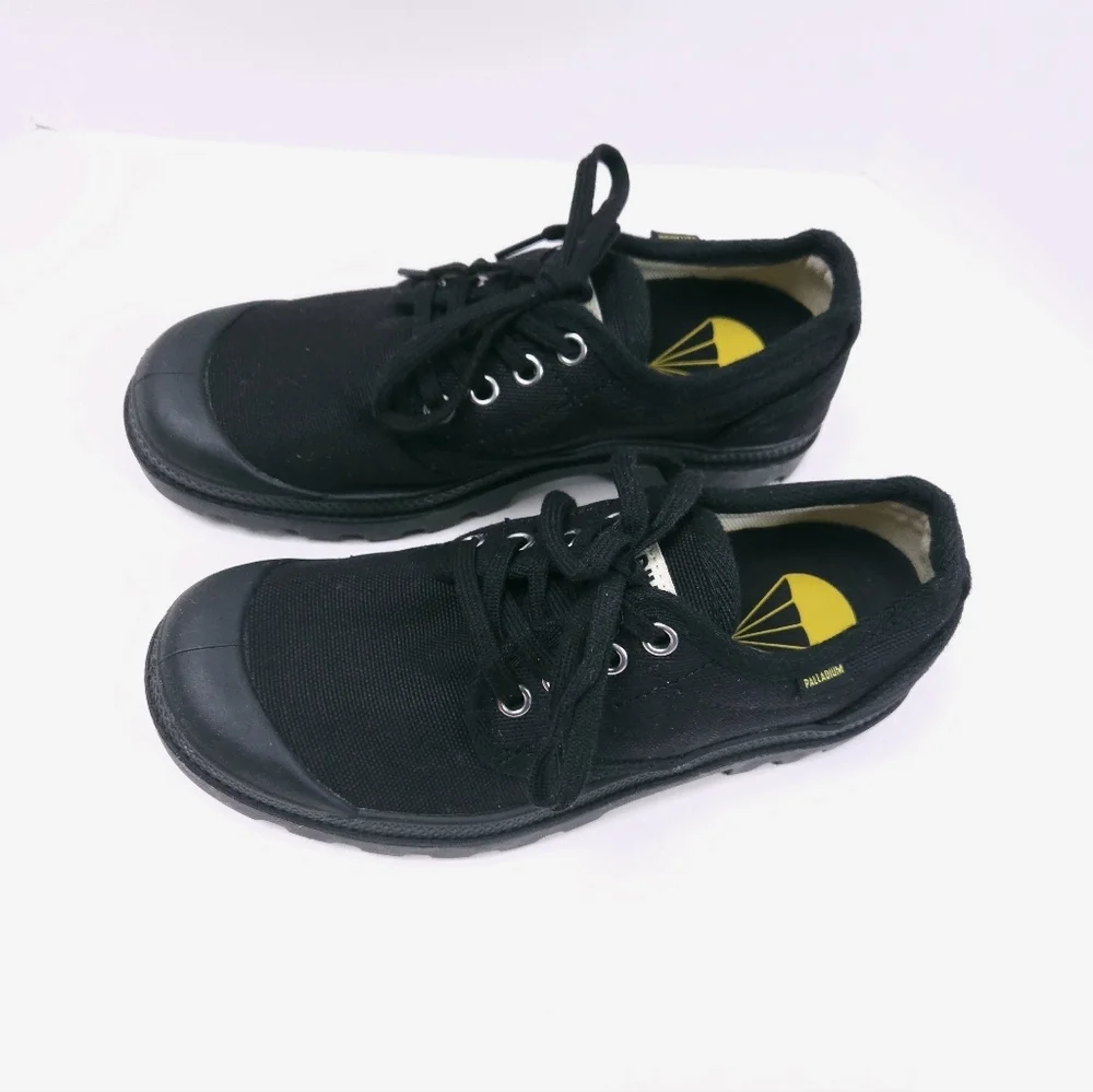 Palladium Womens Black Pampa Oxford Originale Paradrop Insole US 5.5